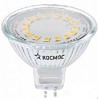 Лампа светодиодная Космос Экономка JCDR Софит GU5,3 220В 5Вт 520лм 3000К 50х45мм картинка 